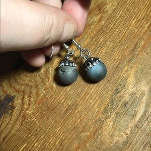 Real druzy geode earring, handmade, Designmefab